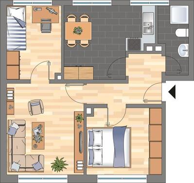 Foto - 3-Zimmer-Wohnung in Wilhelmshaven City