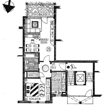 Foto - Etagenwohnung in Bad Kreuznach zur Miete