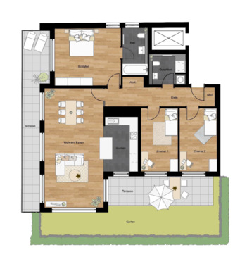 Foto - 4ZK2B-Wohnung am Winterhafen Mainz zu verkaufen *von privat*