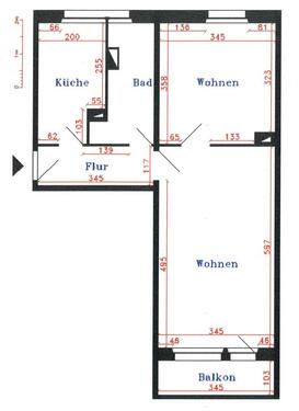 Foto - Frisch renovierte 2 Raum Wohnung in Neustadt Dosse sofort zu vermieten!