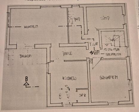 Foto - Helle 3-Zimmer-Wohnung, Balkon, EBK, 1.OG in Ludwigsau-Meckbach