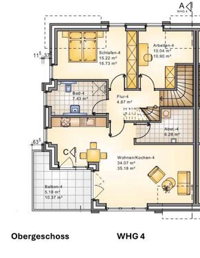 Foto - Maisonettenwohnung in Nordenham zur Miete