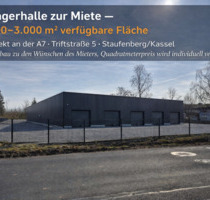 Neubau nach Mieterwunsch – moderne Lager- und Gewerbeflächen | A7 - Staufenberg