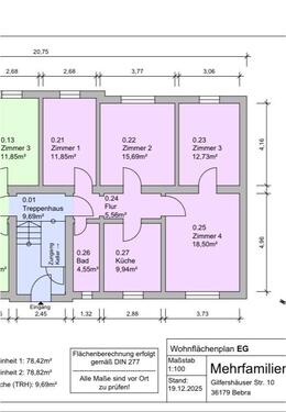 Foto - ⭐️ 4 Zimmer Wohnung 80m2 in Bebra NEU SANIERT mit PKW Stellplatz
