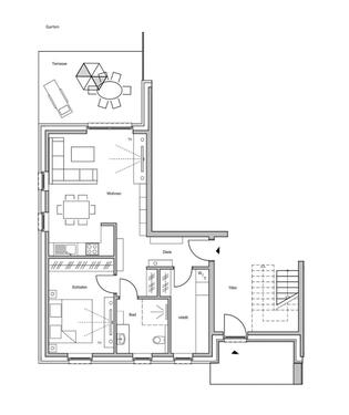 Foto - 2-Zimmer-Wohnung in Borghorst, EG mit Terrasse, Zweitbezug