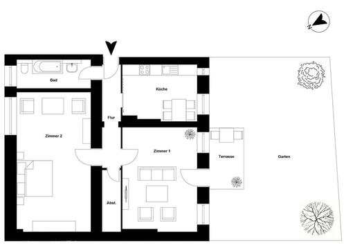 Foto - 2 Zimmer Terrassenwohnung zum Kaufen in Berlin