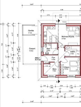 Foto - Bungalow DHH (Erstbezug) - 1.090,00&nbsp;EUR Kaltmiete, ca.&nbsp; 62,00&nbsp;m&sup2;