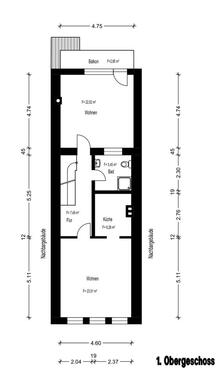 Foto - Etagenwohnung zur Miete in Hof
