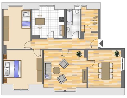 Foto - Dachgeschoßwohnung in Dortmund zur Miete