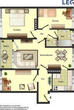 Foto - 4 Zimmer Erdgeschoßwohnung zur Miete in Bocholt