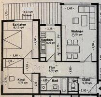 3-Zimmerwohnung zu vermieten - 750,00&nbsp;EUR Kaltmiete, ca.&nbsp; 83,00&nbsp;m&sup2; in Karlsruhe (PLZ: 76228) Wettersbach