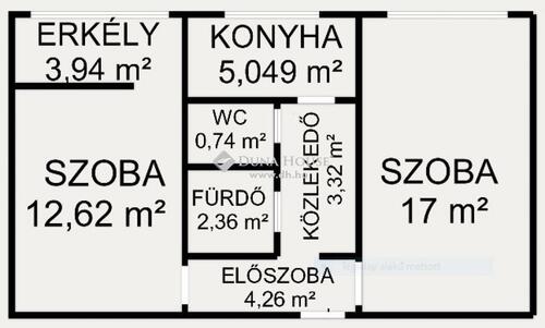 Foto - Eigentumswohnung in Budapest - 170.000,00&nbsp;EUR Kaufpreis, ca.&nbsp; 48,00&nbsp;m&sup2;