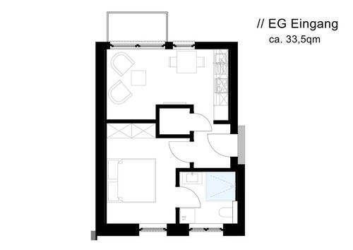 Foto - 1 Zimmer Erdgeschoßwohnung zur Miete in Olpe