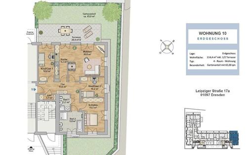 Foto - Etagenwohnung in Dresden zur Miete