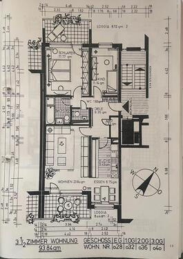 Foto - Modernisierte 3,5 Zimmer + zwei Balkonen + Tiefgaragenstellplatz