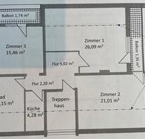 3 Zimmer DG-Wohnung 86 qm in Höxter
