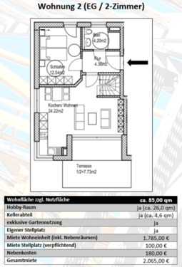 Foto - 2 Zimmer Etagenwohnung zur Miete in Olching