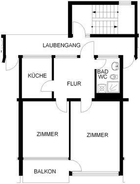 Foto - 2 Zimmer Etagenwohnung zur Miete in Hagen