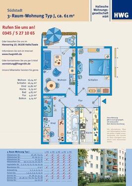 Foto - Etagenwohnung in Halle (Saale)