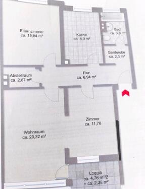 Foto - 3 Zimmer Dachgeschoßwohnung in Achim