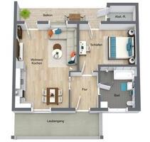 Vermieten im Zentrum von Cottbus, 2 moderne 2 Raumwohnung
