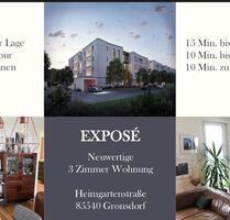 Gronsdorf - Schöne 3 Zimmer Wohnung mit 2 Loggien Nahe Badesee - Haar