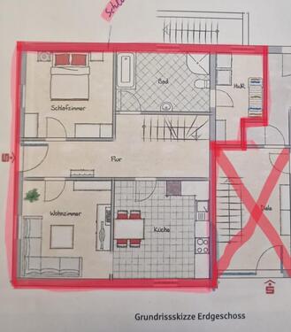 Foto - 2er Studenten-WG 65m² möbliert bei Donsbrüggen– Bushaltestelle