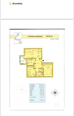 Foto - 3 Zimmer Etagenwohnung in Springe