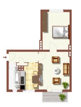 Foto - Schöne 2-Zimmer-Wohnung (mit Balkon) Berlin Tegel