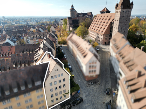 Foto - Vollmöblierte 2-Zimmer-Wohnung an der Stadtmauer im Herzen der Nürnberger Altstadt