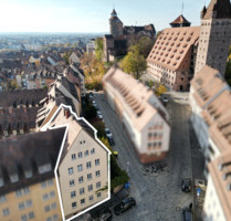 Vollmöblierte 2-Zimmer-Wohnung an der Stadtmauer im Herzen der Nürnberger Altstadt