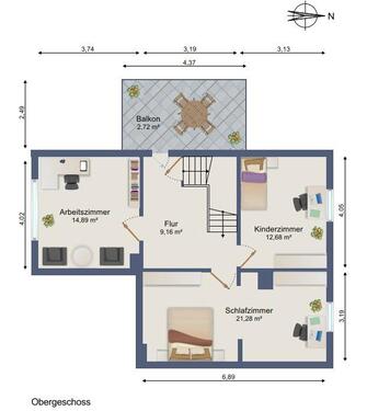 Foto - 5 Zimmer Doppelhaushälfte zur Miete in Ilsede