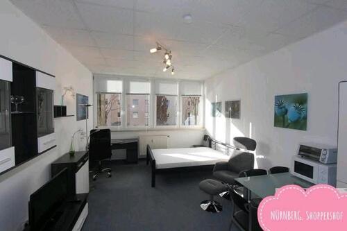 Foto - ein möbliertes, geräumiges und sehr helles Studio in Nürnberg