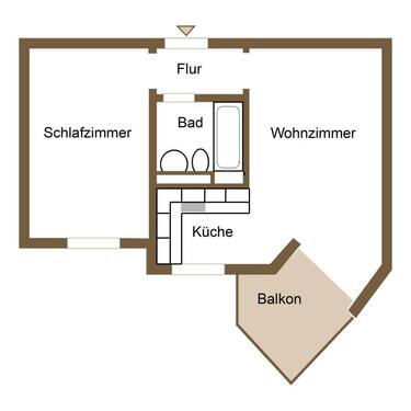 Foto - 2 Zimmer Etagenwohnung zum Kaufen in Dresden