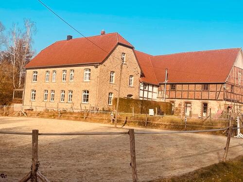 Foto - Resthof, Mehrfamilienh., Herrenhaus, Reitplatz, Pferdehaltung