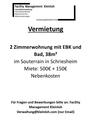 Foto - Vermietung einer 2 Zimmerwohnung in Schriesheim, 500€ KM + 150€NK
