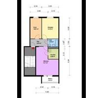 wohnung 1 Stock - 568,00 EUR Kaltmiete, ca.  63,00 m² in Neubrandenburg (PLZ: 17036) Carlshöhe