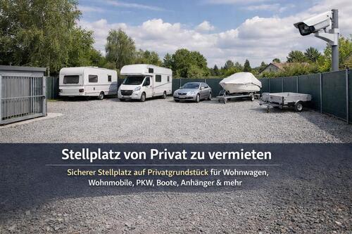 Foto - Stellplatz Standplatz Auto, Wohnwagen, Wohnmobil, Anhänger, Boot