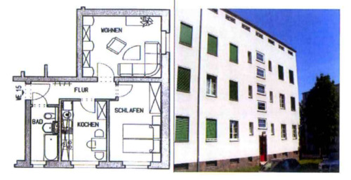 Foto - Zweizimmerwohnung in Leipzig + Stellplatz