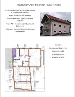 Foto - Etagenwohnung zur Miete in Antdorf