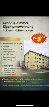 Foto - Großzügige 4-Zimmer Wohnung in Essen-Holsterhausen – Top Lage!