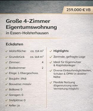 Foto - 4 Zimmer Etagenwohnung zum Kaufen in Pulheim