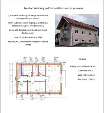Foto - Etagenwohnung zur Miete in Antdorf
