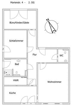 Foto - 3 Zimmer Etagenwohnung in Nienburg (Weser)