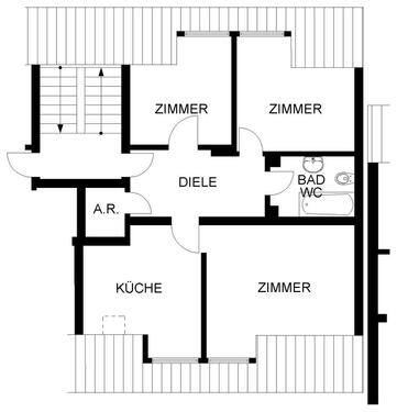 Foto - 3.5 Zimmer Dachgeschoßwohnung in Recklinghausen