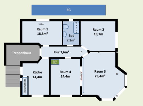 Foto - 4 Zimmer Etagenwohnung zur Miete in Ruhla