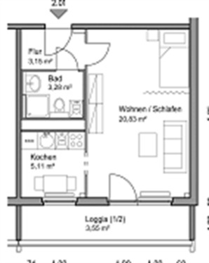 Foto - 1 Zimmer Etagenwohnung in Reichenbach im Vogtland
