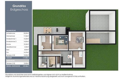 Foto - Modern sanierte Erdgeschosswohnung mit Garten, Doppelgarage uvm.