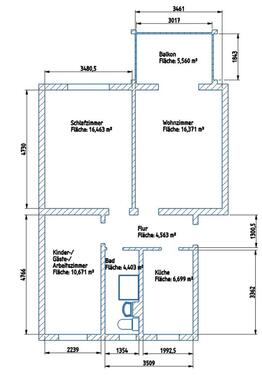 Foto - Erstbezug nach Renovierung - 3 Zimmer Wohnung Güstrow Südstadt