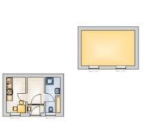 1 Raumwohnung in zentraler Lage von BTF mit EBK - Bitterfeld-Wolfen